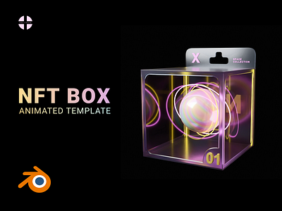 NFT Box template for Blender 3d 3d box 3d elements animation box branding design graphic design logo modern motion graphics nft nft box nft card priymak render ui ux