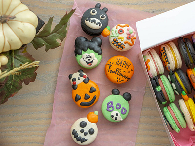 Custom Macaron Boxes for Creepy Halloween Treats