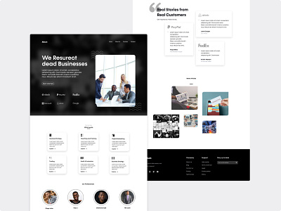 Business  Consultant Landing Page