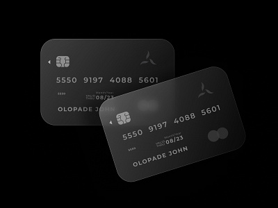 Glassmorphism Credit Card