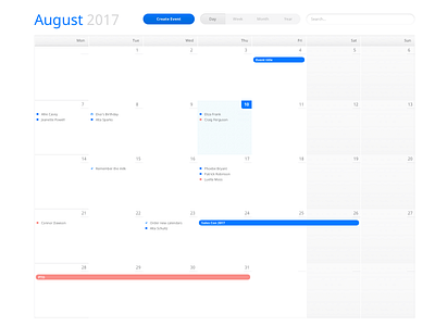 Daily UI 038 - Calendar