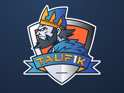 TAUFiK Name Vector AI animation design icon illustration logo mascot logo mascotlogo minimal pubgmobile vector