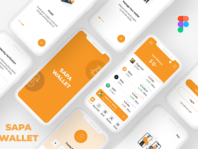 Sapa Crypto Wallet App UI Design crypto cryptowallet dailyuichallenge design sapa ui uidesign ux wallet