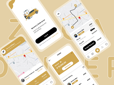 Mobile design for Zuga- A transportation app for Drivers dailyuichallenge design driver app mobile app mobile design transportation app ui uidesign uiux design