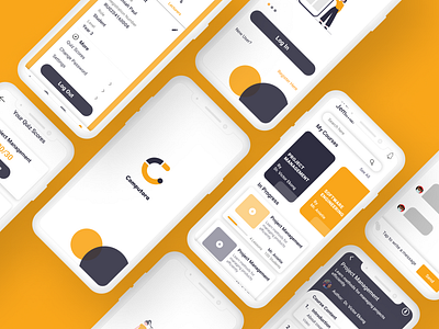 Computora Mobile E-learning Platform App Design computora courses app dailyuichallenge design e learning elearning app mobile app mobile design ui uidesign