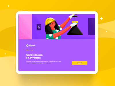 VITASK app branding design flat illustraion illustration illustrator minimal ui ux