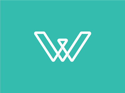 W Logomark inverted brand branding logo logomark w wild