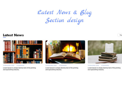 Latest News section design free Download psd file