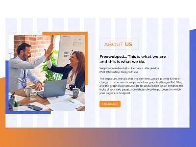 About us Ui Design idea