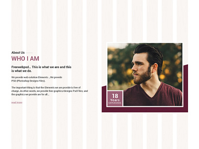 about us design idea for who i am about us page about us page examples about us section design creative design free download psd graphic design ui ui design