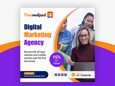 digital marketing agency banners free download