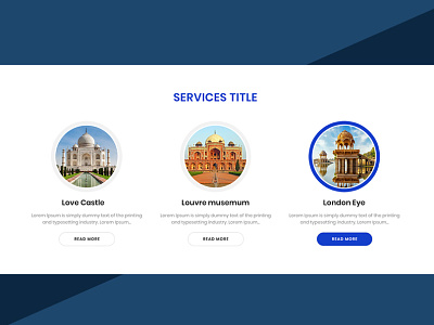 services section designs