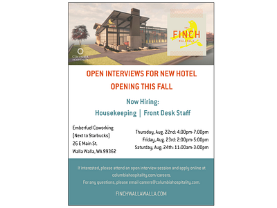 Open Interviews Flyer