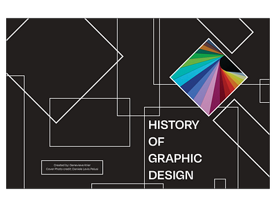 Project: History of Graphic Design Book book cover book cover design graphic design layout design student project student work