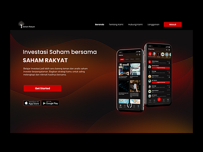 Saham Rakyat Market Stock Community clean design community design market mobile app design mobile ui stock web design