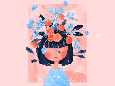 Beautiful Thoughts flower head flower illustration illustration illustration art illustrator