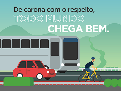 illustration for EcoRodovias' national traffic week campaign