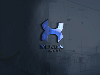 Xenon Letter Logo Desgin brand brand design graphic design logo logo design typography logo ui uiux