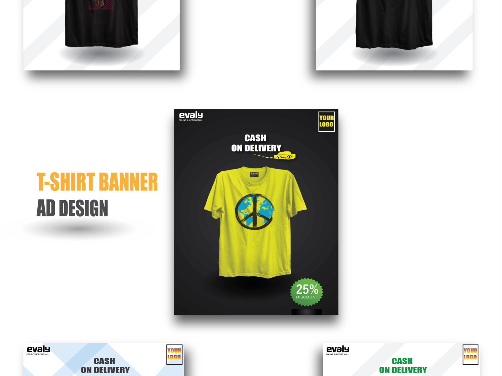 T-shirt Ad Banner Design by AL JABIR NAHID on Dribbble