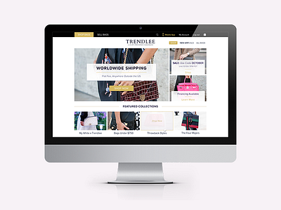 Trendlee fashion handbags luxury web design e commerce website