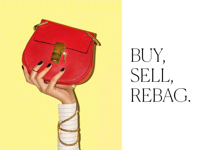 Rebag Redesign design e commerce fashion handbag handbags luxury ui ux website yellow