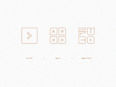 Fubo Concept branding concept fubo icon idea identity illustration logotype mark ratio symbol typography