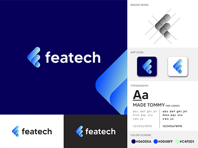 featech Logo brand identity branding branding design design event event branding logo typography