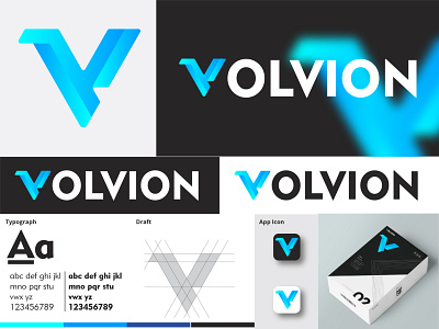 Logo Explorations - VOLVION brand identity branding branding design design event event branding icon logo minimal typography