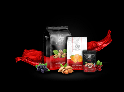 ZiiNuts Brand Package branding branding design dried fruit food logo luxury brand nuts package packagedesign packaging