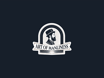 Art of Manliness - Vintage logo inspiration brand identity branding branding design design illustration logo man retro vector vintage