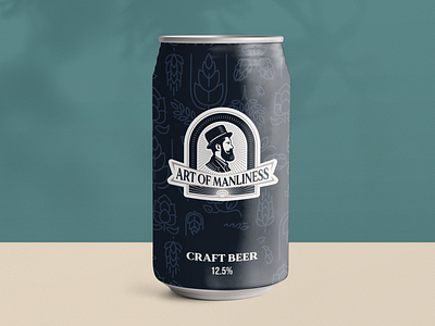 Can design ideas - Art of Manliness beer beverage bottle brand identity branding branding design can minimalist product product design retro vintage