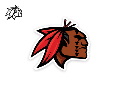 Kahuku Red Raider Mascot design illustration logo