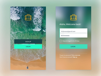 Daily Ui #1 - Login Screen daily ui login screen ui