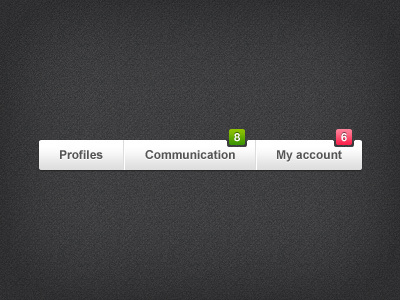 Menu Notification (free resource) ui grey navigation menu notification psd free resource