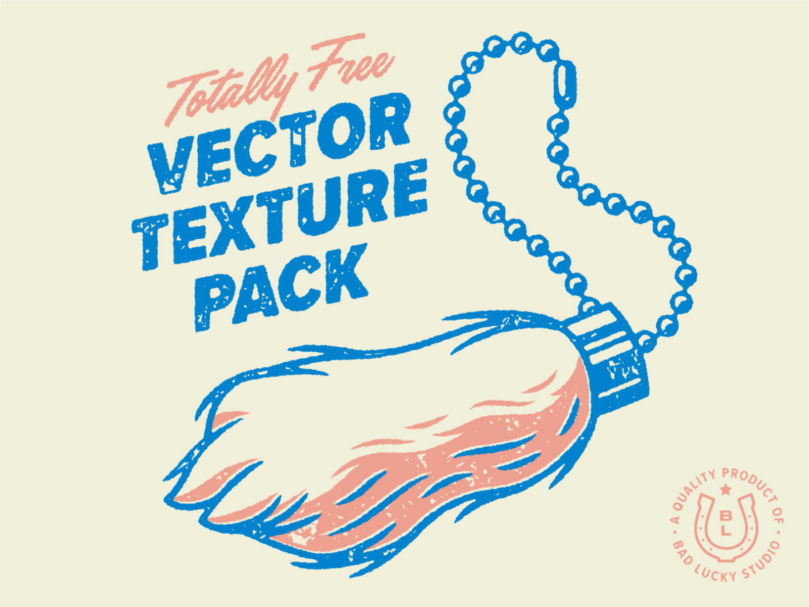 Totally Free Vector Texture Pack bad luck chain charm design foot free good luck illustration keychain luck lucky rabbit retro texture vector vintage