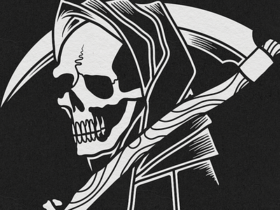 STUD Reaper apparel death illustration poster print reaper skeleton