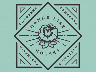 Hands Like Houses - Rose band flower illustration rose
