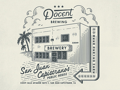 Docent Brewing - Matchbook beer brewery matchbook