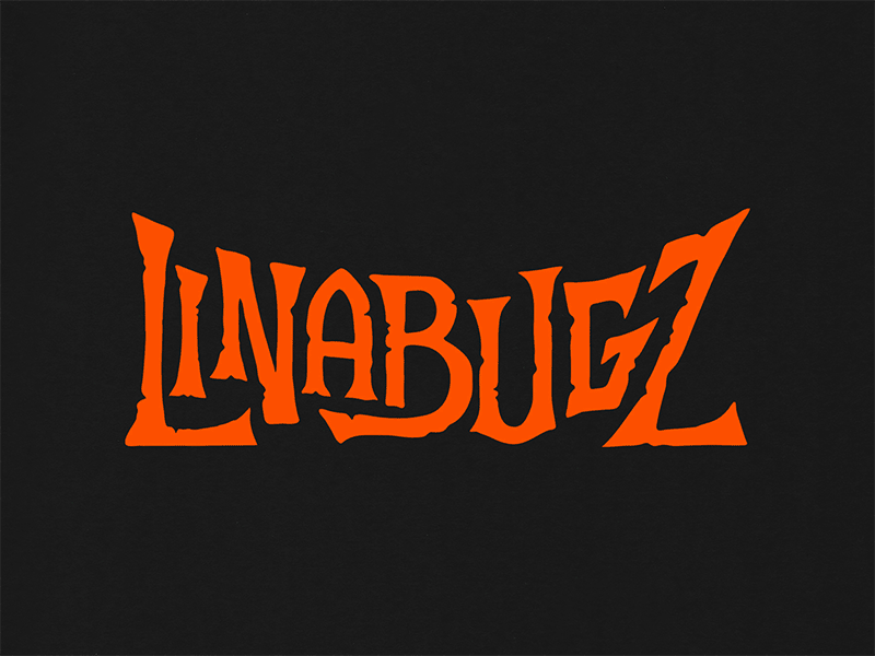 Linabugz Wordmark halloween horror identity lettering logo mua spooky