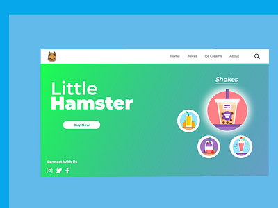 Little Hamster app art design illustrator logo typography ui ux web website