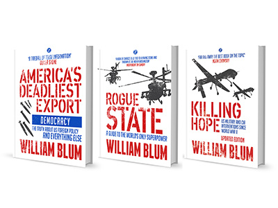 William Blum Series book cover politics typography