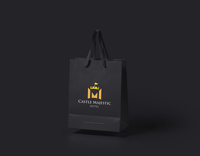 castle majestic mock2 bag design branding logo