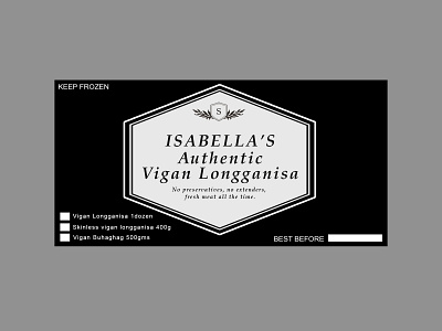 Vigan Longganisa Label brand design branding label design label packaging logo logo design sticker