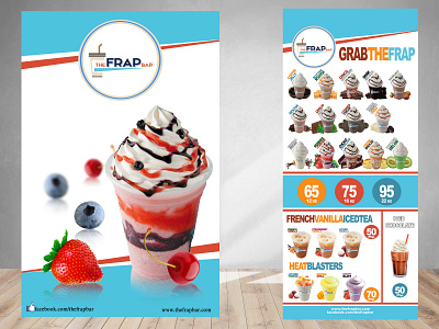 The Frap Bar banners and Flyers banners brochure design flyer mockup