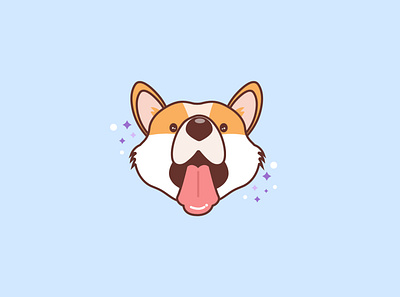 Dug the Doggo adobe illustrator art design dog flat illustration vector