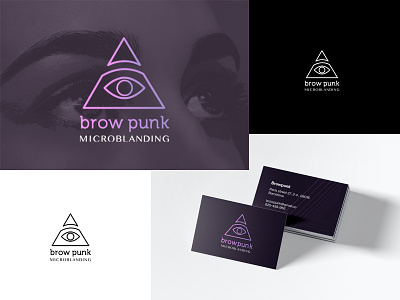 Brow punk - microblanding branding graphic design logo