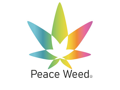 Peace Weed Logo branding design graphic design illustration logo typography vector