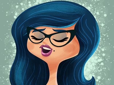 Singer cartoon character characterdesign girl illustration singer woman