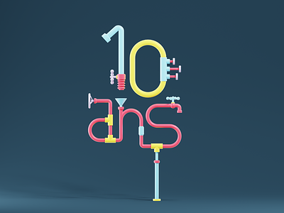 10 ans / 10 years IBIS Styles 3d cartoon design illustration tube