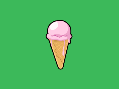Ice cream .aep after animation design effects flat gif graphic motion ui ux web